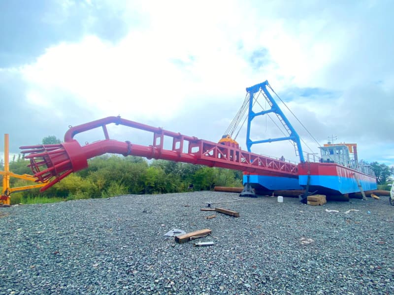 Elektryczna/dieslowska pogłębiarka strumieniowa ssąca do pogłębiania rzek