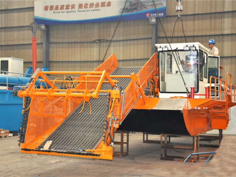 Automatyczny statek do czyszczenia wody/zbieracz chwastów wodnych/łódź do zbierania śmieci