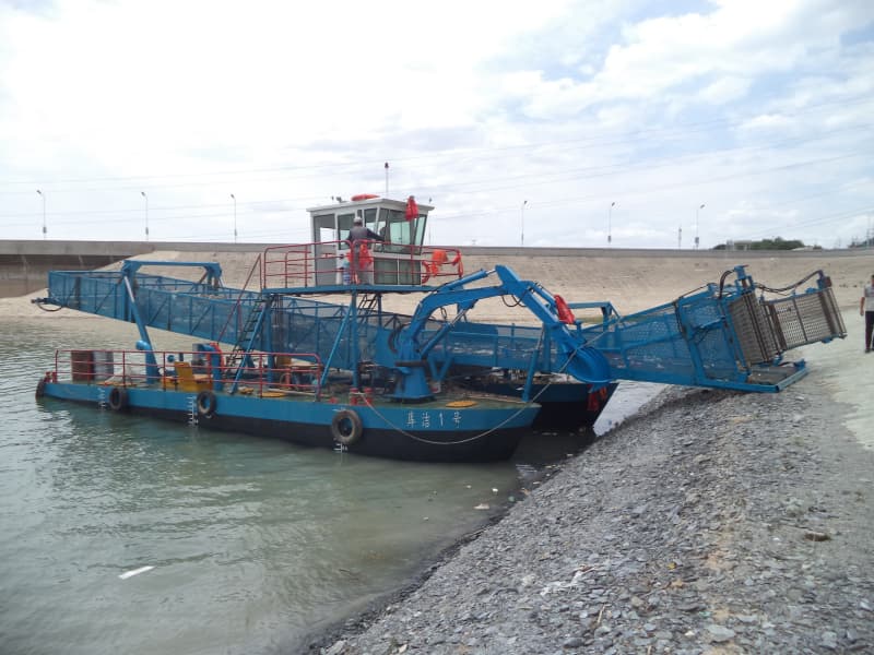 Automatyczny statek do czyszczenia wody/zbieracz chwastów wodnych/łódź do zbierania śmieci