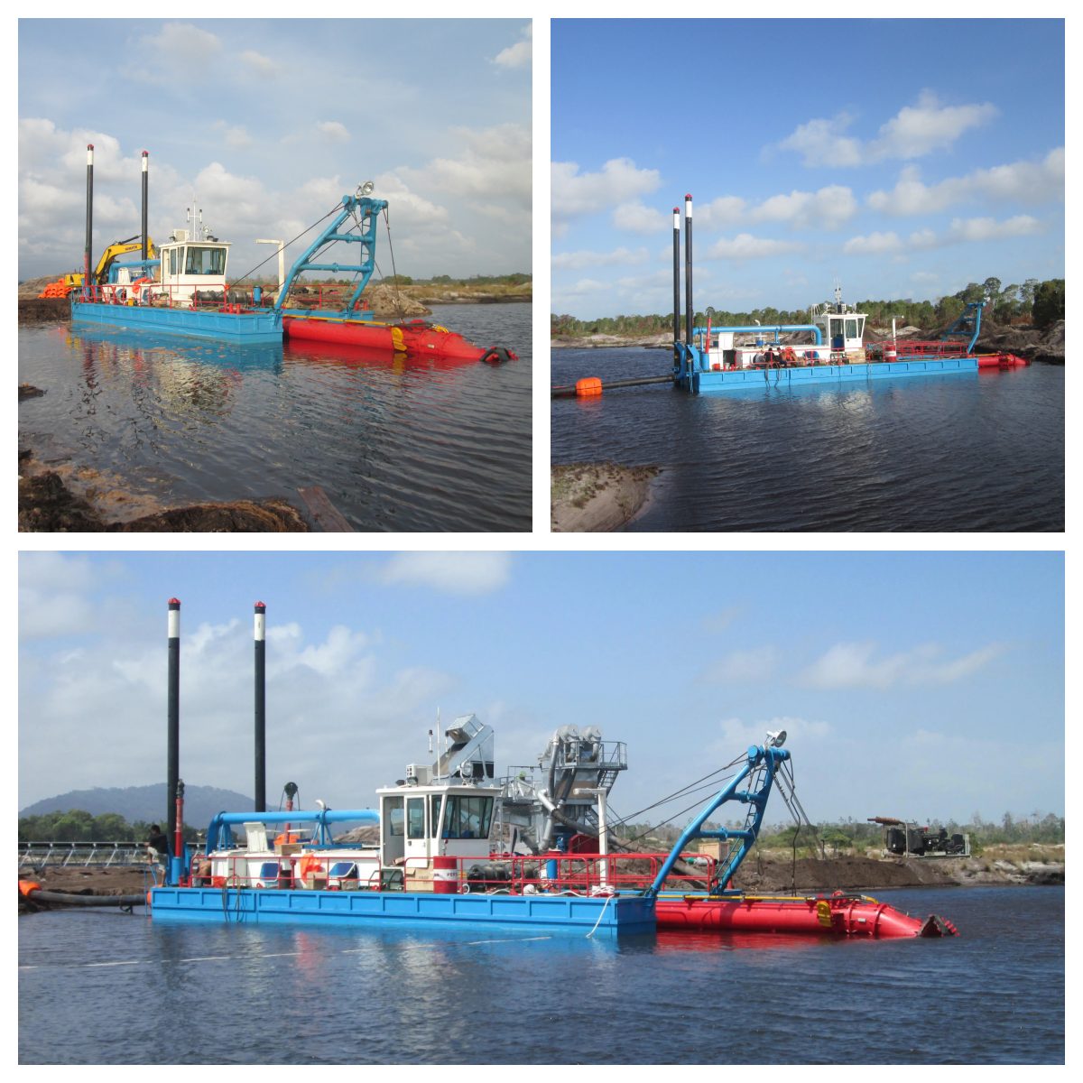JLCSD250 Efficient Sand Suction Dredger 800 m3/h River Dredger for Mining Dredging